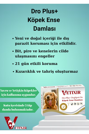 Köpek Bitkisel İç Dış Anti Parazit Uzaklaştırıcı Damla ve Tablet ( 5 damla 3 tablet ) Image 1