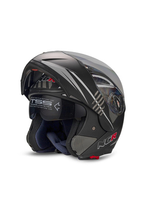 Çene Açılır Kask Vizörlü Monster Mat Siyah Ece Belgeli Image 1