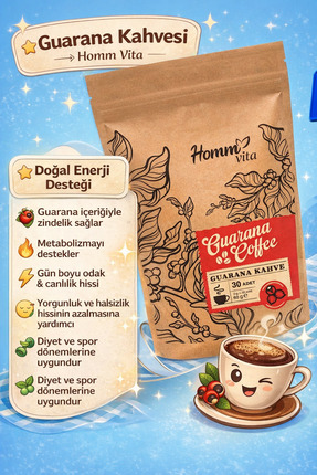 Homm Vıta Guarana Kahve 30 Adet 60gr Image 0