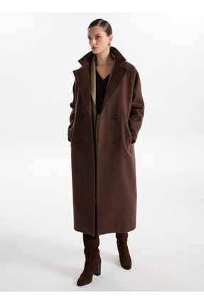 Kahve Kadın Kaban F4WL-KBN0346 Image 1