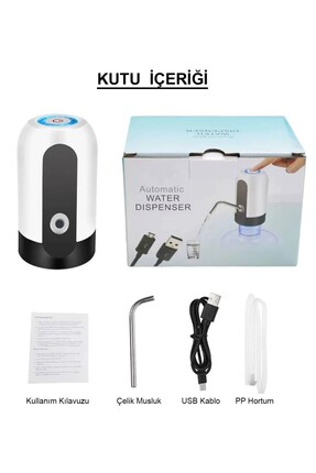 Usb Sarjlı Otomatik Damacana Su Pompası 9041 Image 4