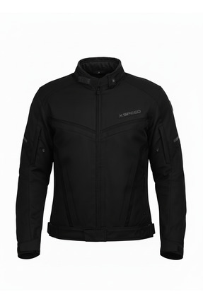 Zeus Plus 4 Mevsimlik Korumalı Motosiklet Montu Yeni Sezon Siyah Image 1