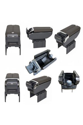 Çift Açılır Kapaklı Kolçak Kol Dayama 7 USB'li Çok Fonksiyonlu Araç İçi Kolçak Lüks Model Image 4