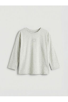 ESVAB • Modern & Seçkin Sıfır Roba Nakışlı Kız Çocuk T-shirt Image 0