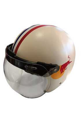 RETRO AÇIK MOTOSİKLET KASKI Image 4