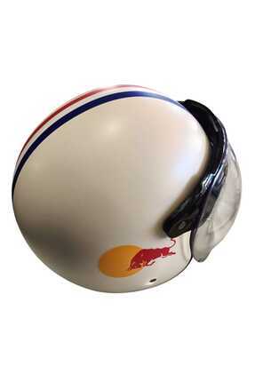 RETRO AÇIK MOTOSİKLET KASKI Image 3