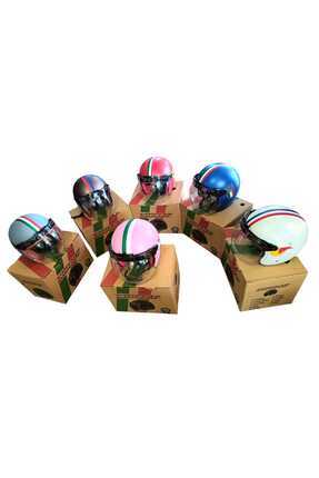 RETRO AÇIK MOTOSİKLET KASKI Image 1