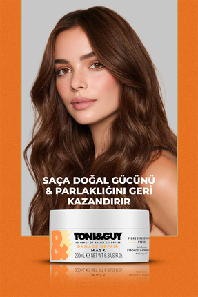 Isı Koruyucu Sprey Hediyeli Yıpranmış Saçlar İçin Yoğun Onarıcı Saç Maskesi 200 ml Image 2