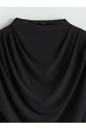 Çelebi Store'dan Kaliteli Parçalar Hakim Yaka Büzgülü Bluz Image 6