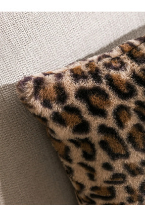 LCW HOME Karışık Leopar Desenli Kırlent Kılıfı 45x45 Cm Image 2