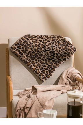 LCW HOME Karışık Leopar Desenli Kırlent Kılıfı 45x45 Cm Image 1