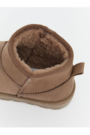 LCW STEPS Kahverengi Içi Kürk Astarlı Süet Görünümlü Kadın Bot Image 5