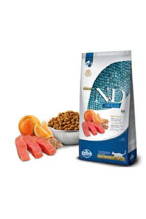 Somonlu Düşük Tahıllı Kısırlaştırılmış Yetişkin Kuru Kedi Maması 10 Kg (neutered, Salmon Adult) Image 0