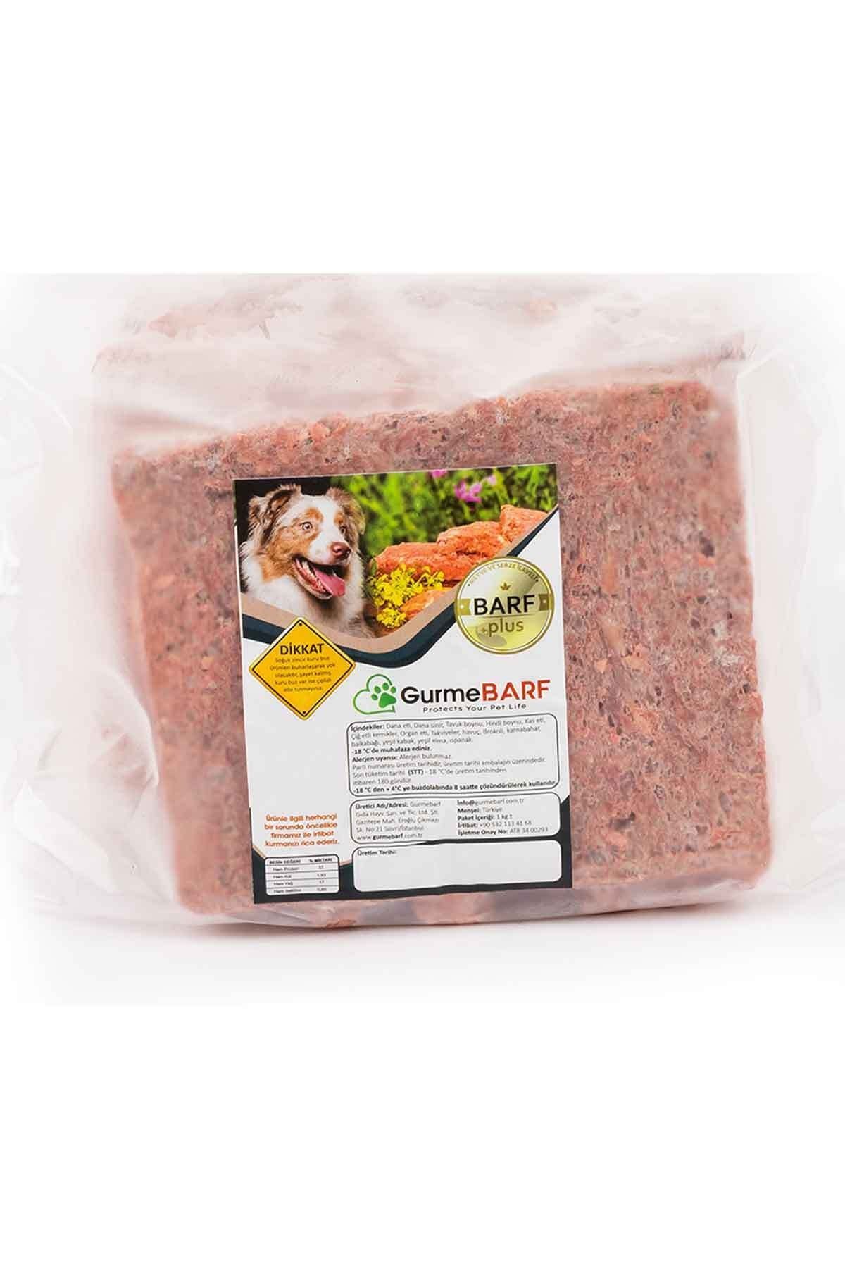 GURMEBARF Barf Plus - 20 Kg Köpek Maması - (250 Gr’lık Porsiyonlar Halinde)