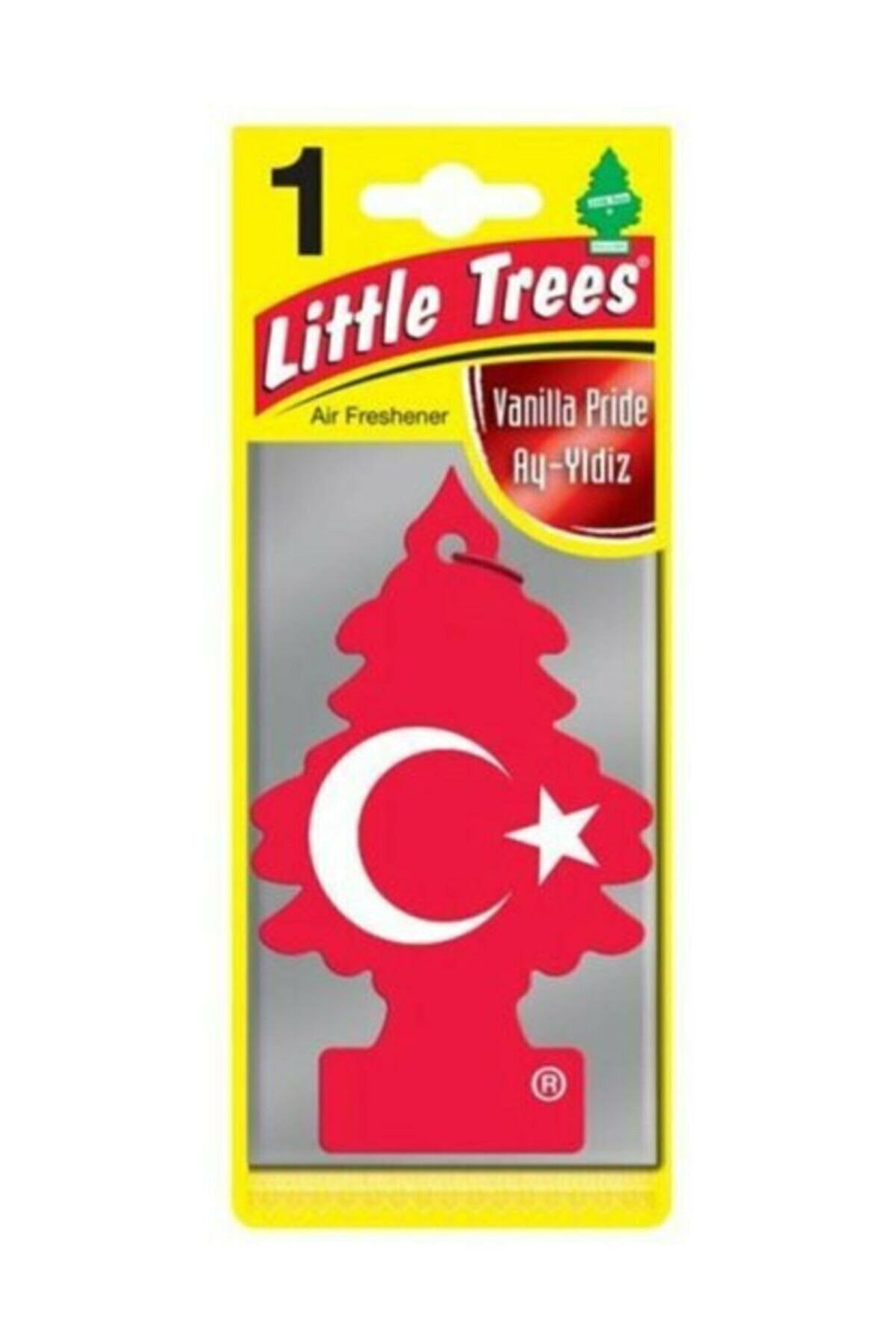 Little Trees Türk Bayraklı Vanilya Oto Araç Asma Kokusu Vaniyalı Araba Kokusu