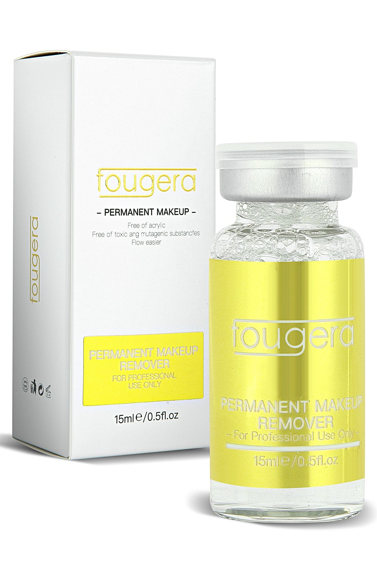 Fougera 15 Ml Kalıcı Makyaj Silici Solusyon Permanent Makeup Remover Çıkarıcı Sıvı
