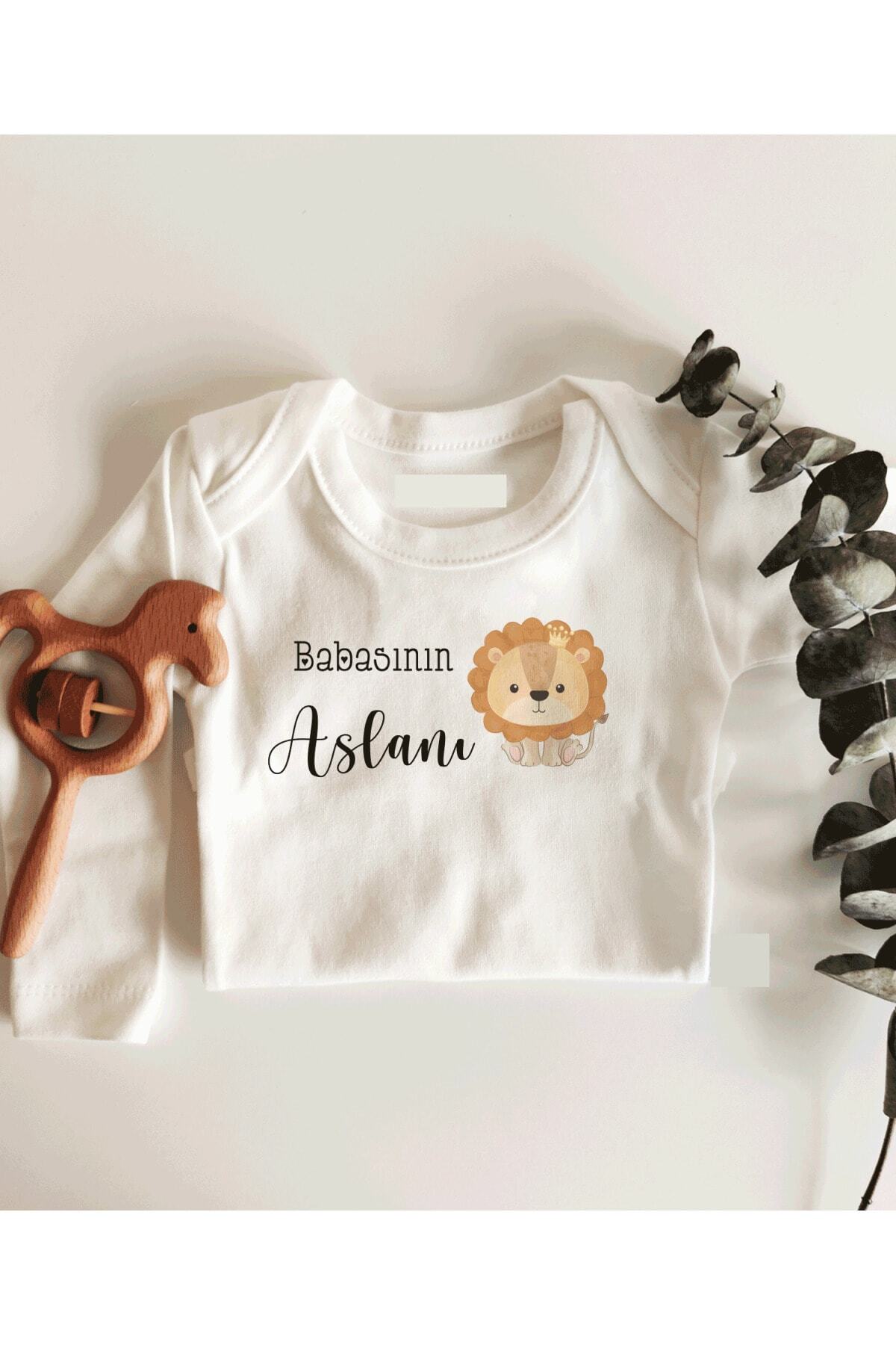 Limon Babasının Aslanı Uzun Kol Çıtçıtlı Organik Bebek Body