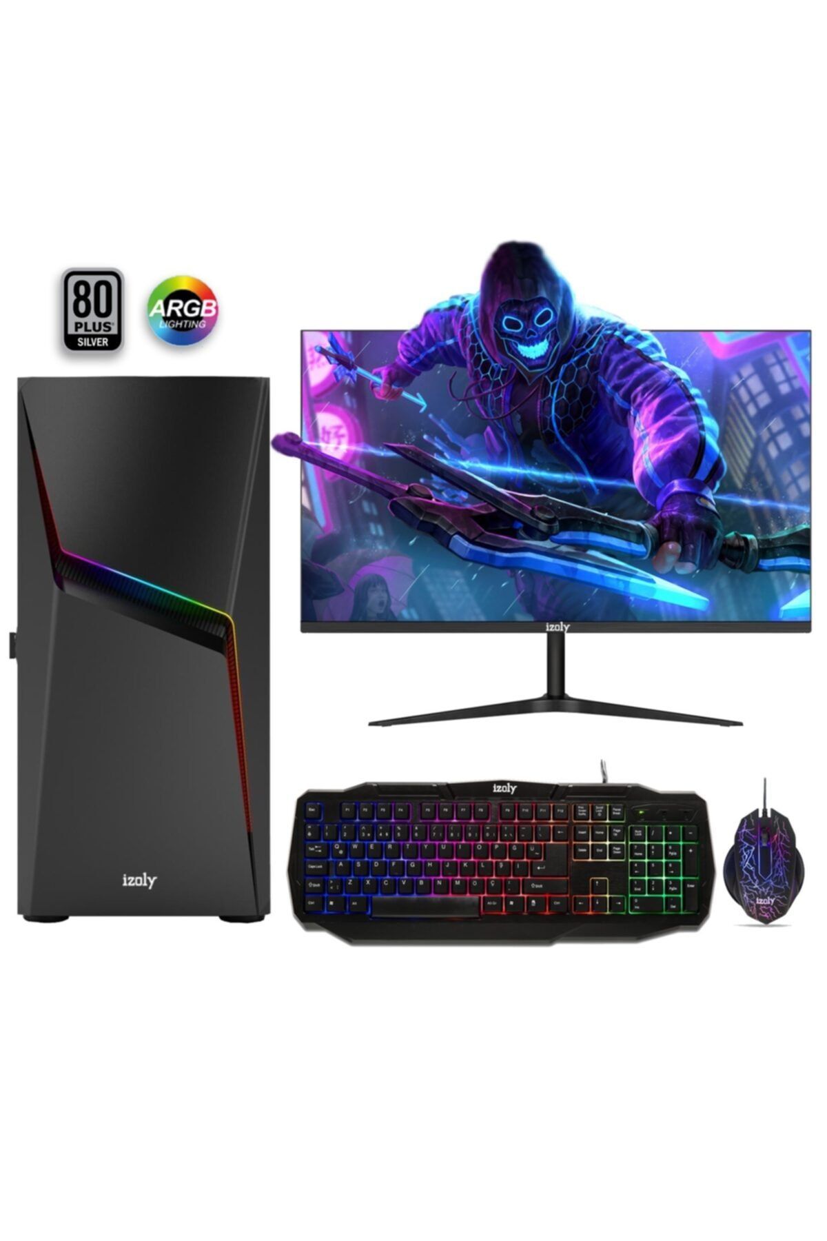 IZOLY Rabadon Ti Ryzen 5 2600 8gb 256ssd Gddr5 Gtx1050ti Ekran Kartlı 24\