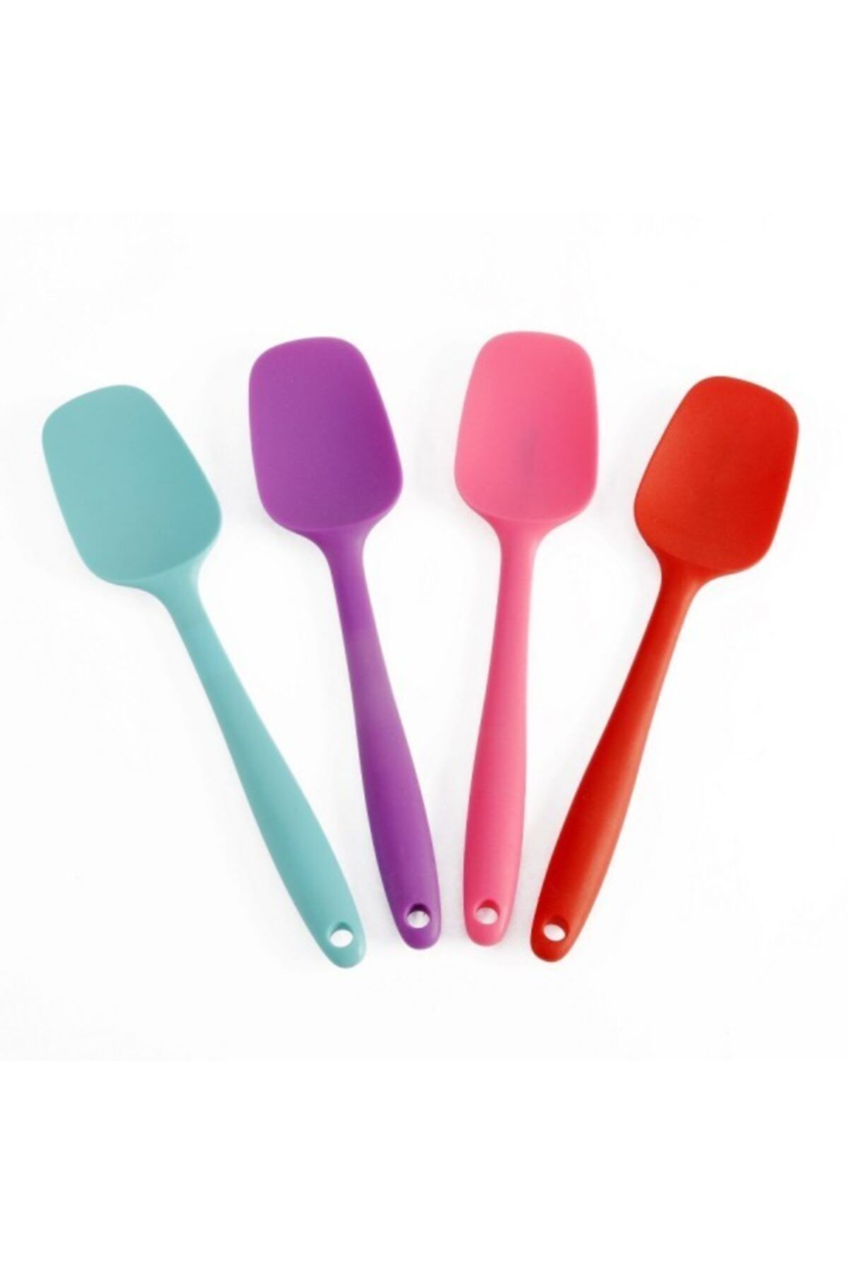 çilekev Silikon Renkli Spatula Kürek - Isıya Dayanıklı 27,5 Cm