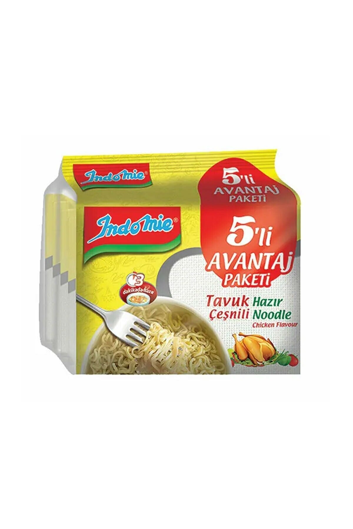 İndomie Indomie Tavuk Noodle 5'li Avantaj Paketi
