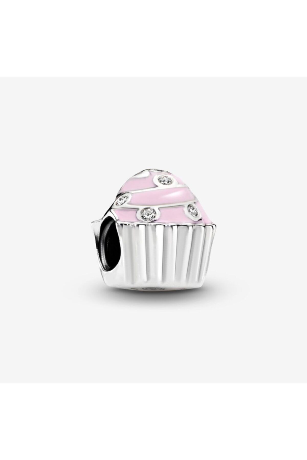 My Story Pembe Cupcake  Bileklikleri İçin Gümüş Charm