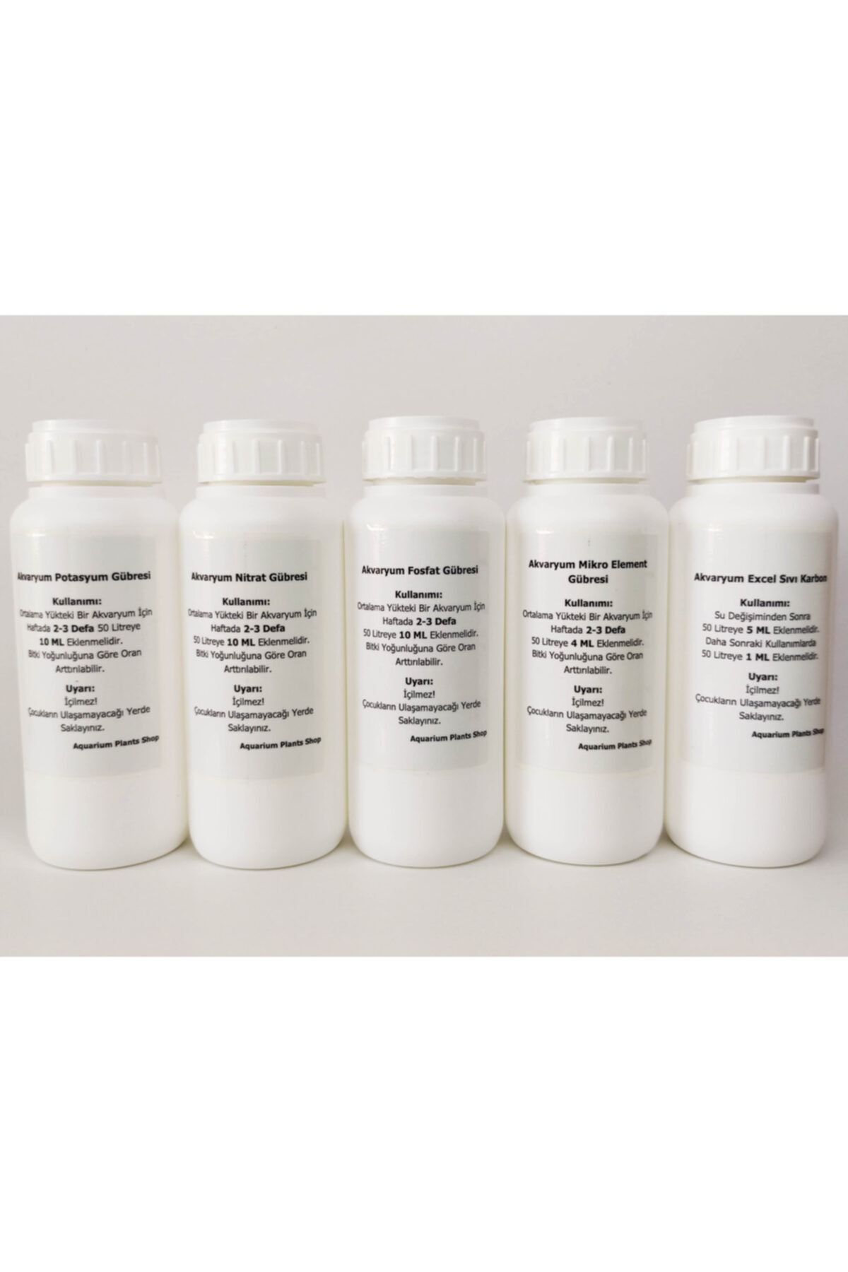 AquariumPlants Akvaryum Potasyum+nitrat+fosfat+excel+mikro Element Gübreleri 5x600ml - Npk+excel+me Gübre Seti