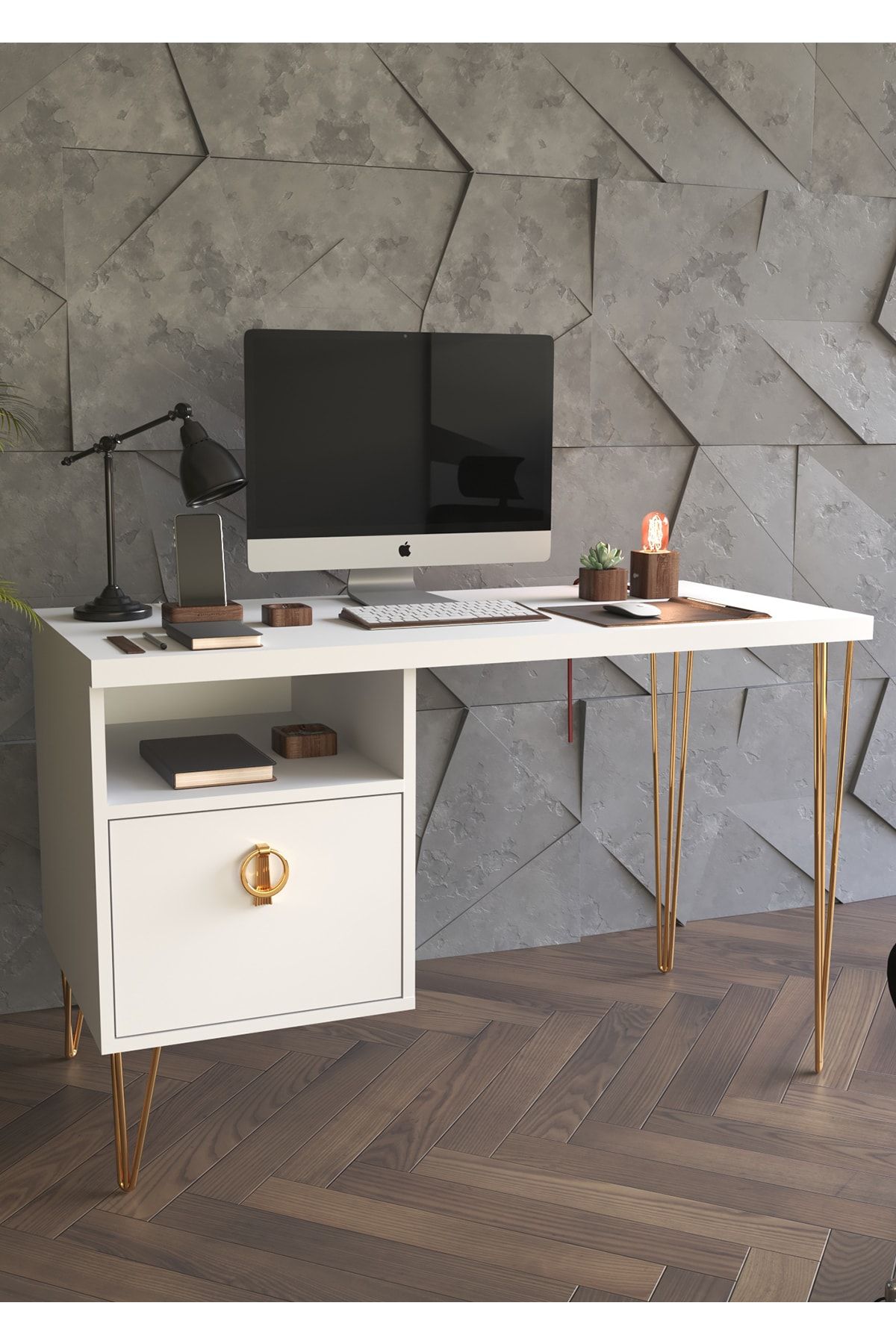 TOCCO 1054 Arya Metal Ayaklı Çalışma Masası