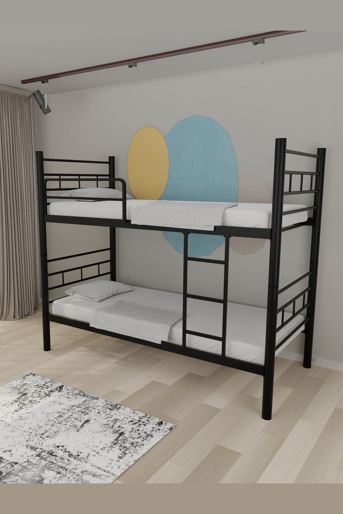 EVGER HOME R70 Metal Ranza 90x190 Cm Siyah