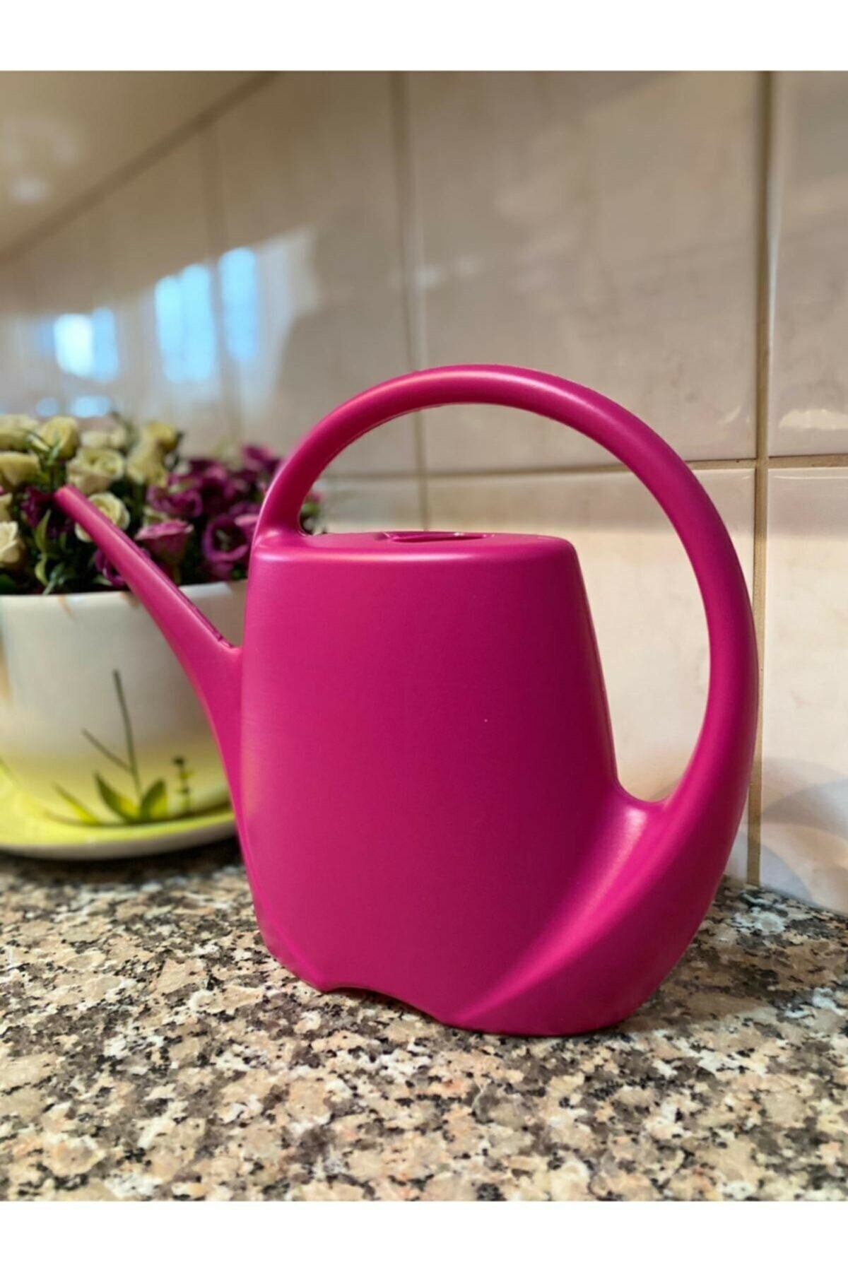 FAZAY SHOP Sulak Çiçek Sulama Kabı 1,5 Lt Fuşya Renk