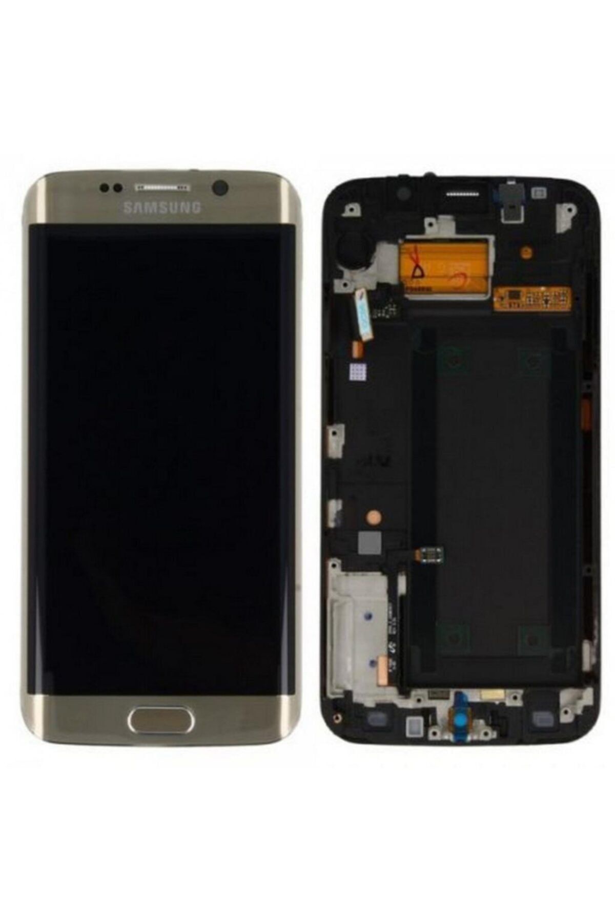 Qudex Samsung Galaxy S7 Edge G935 Lcd Ekran Dokunmatik Uyumlu  Altın