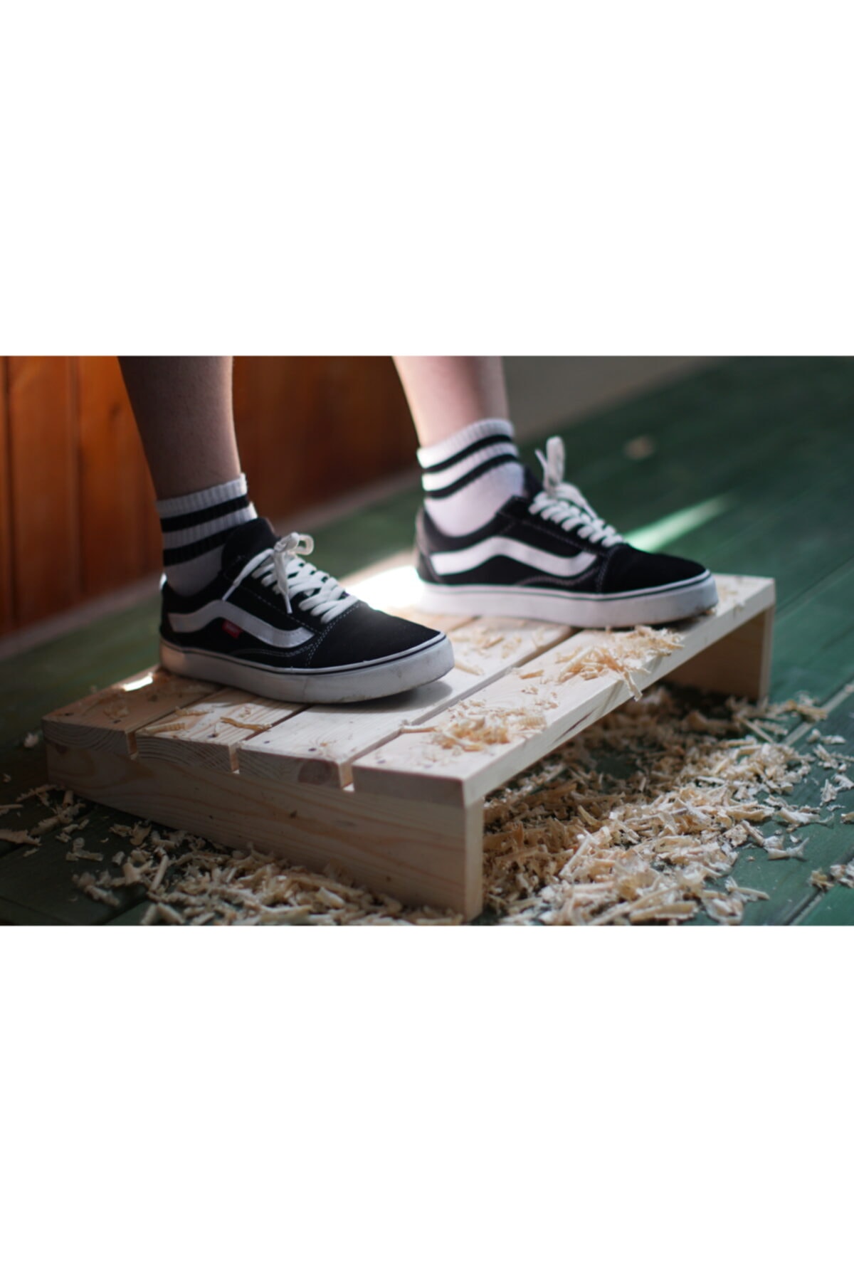 CNRWOOD Ahşap Ofis Ayak Tahtası / Ayak Altlığı