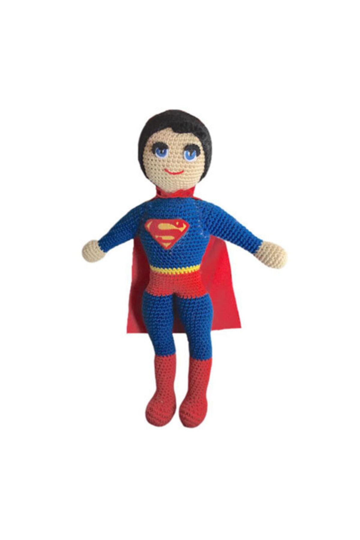 İlmek Bebek Amigurumi El Örgüsü Oyuncak Kahraman Süper Adam
