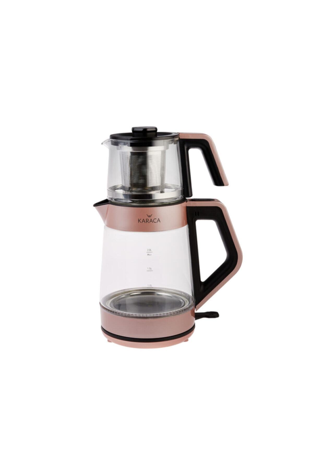 Karaca Cam Rosegold Çay Makinesi