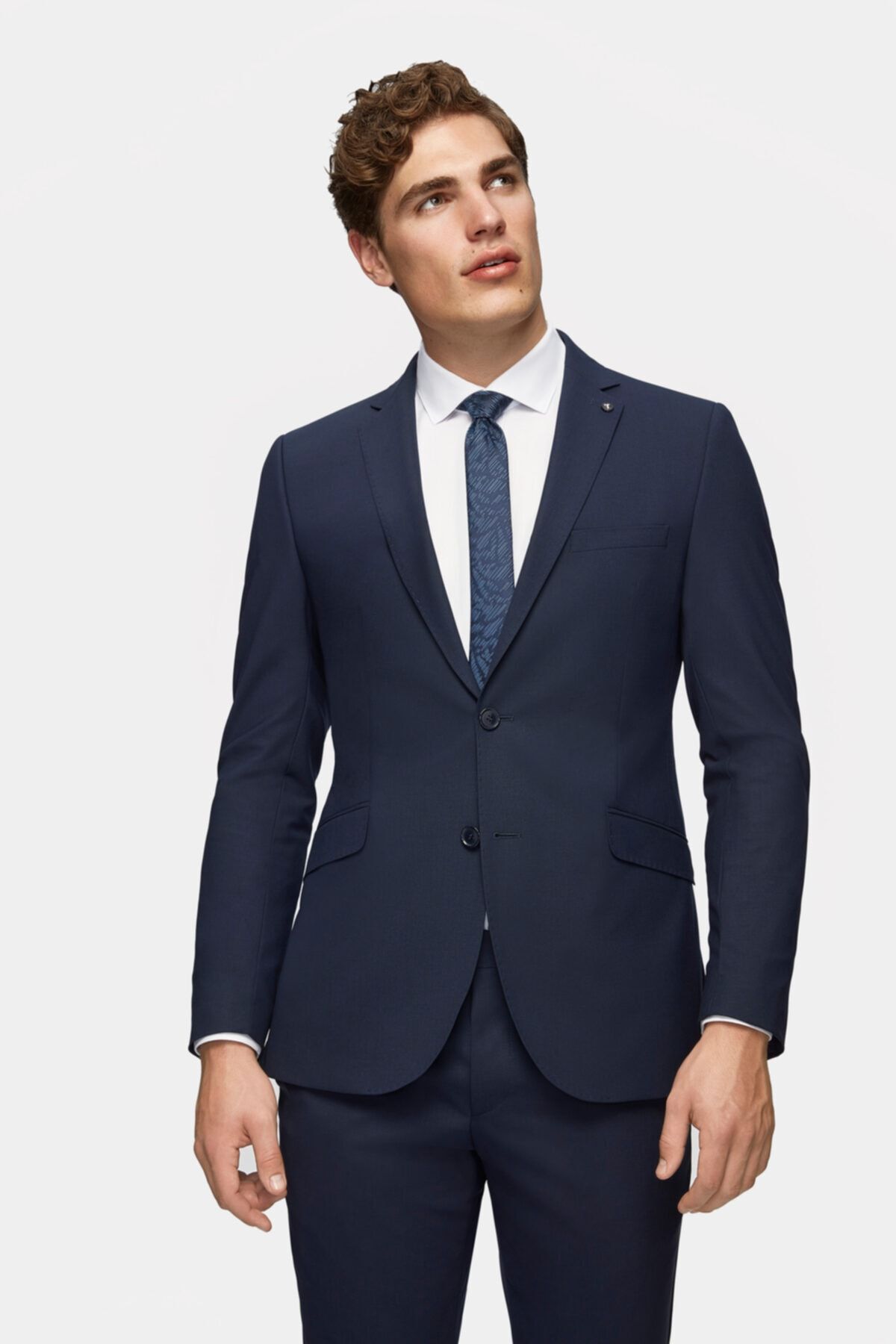 Tween Slim Fit Lacivert Düz Takım Elbise