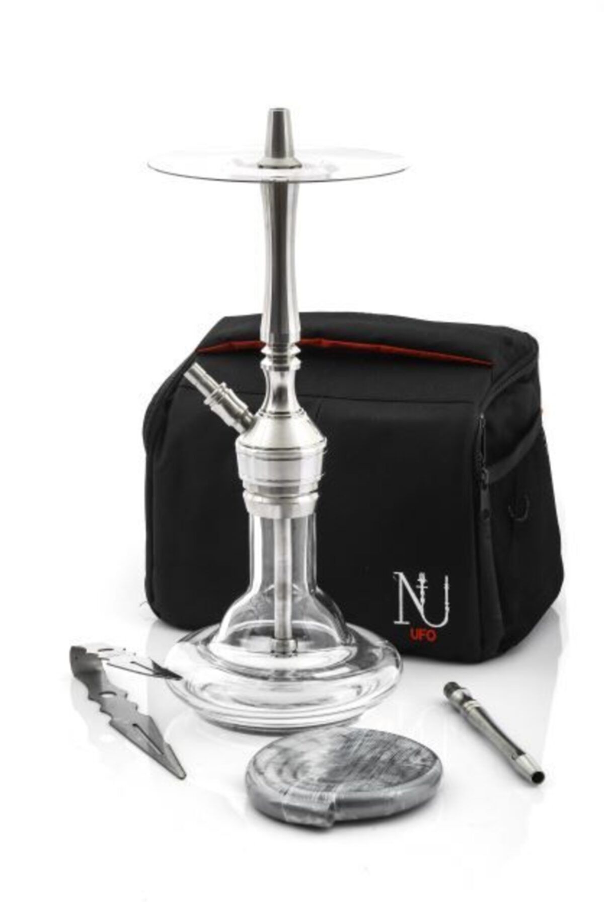 nargilestore Nargile Takımı Ufo Çelik Nargile Takımı Çantalı Takım Rahat Içim