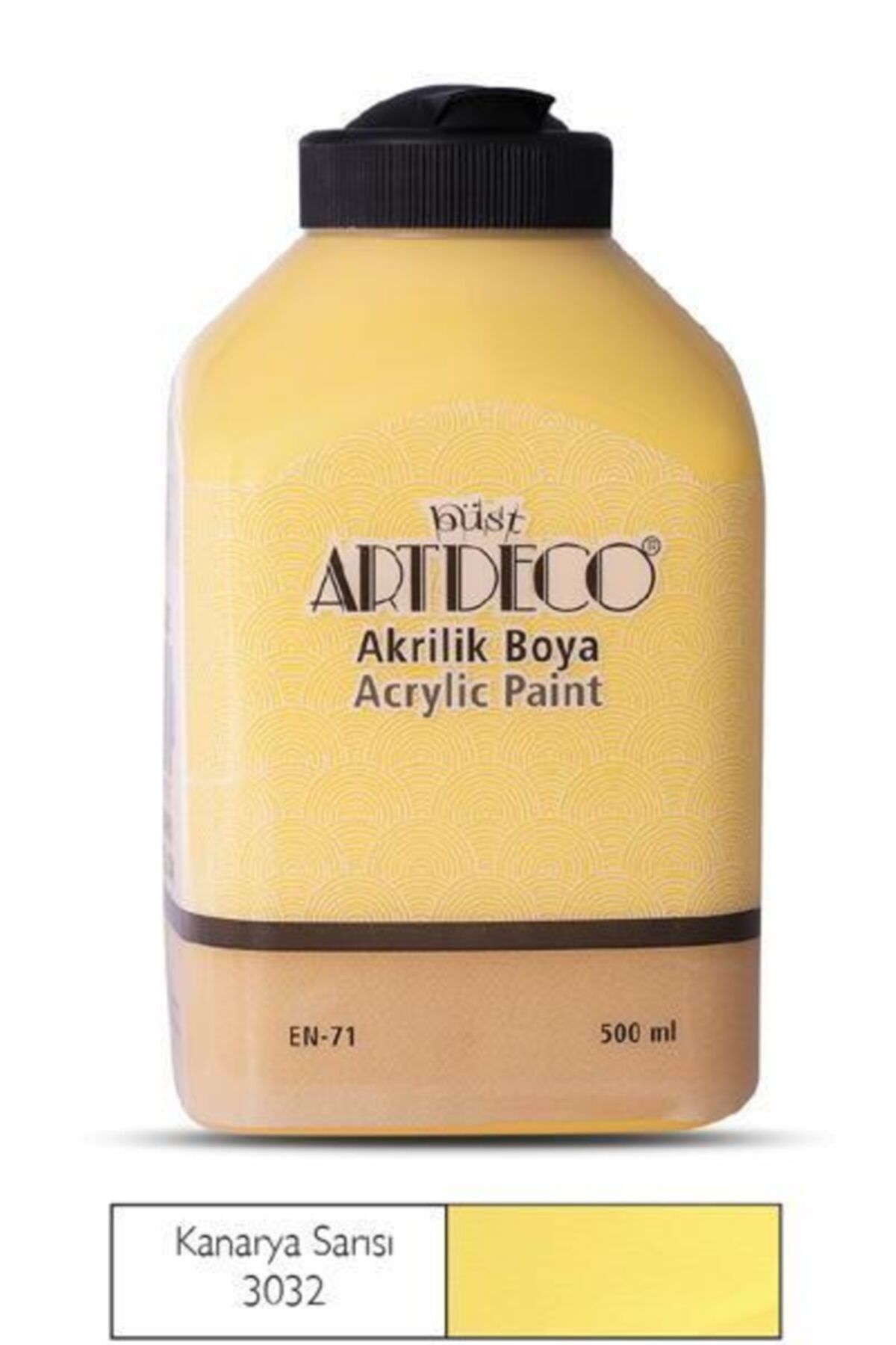 Artdeco 500ml Kanarya Sarısı Akrilik Boya 3032