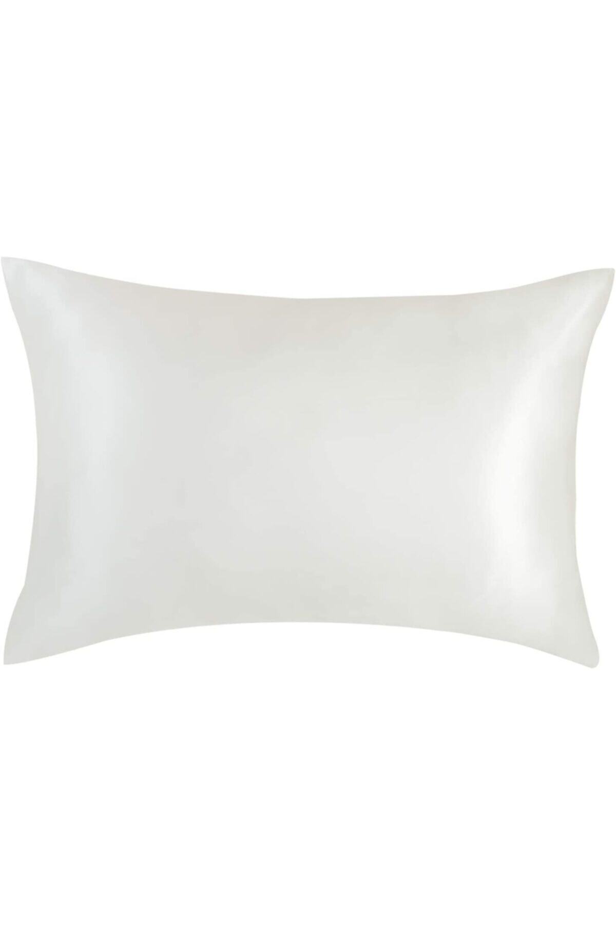 FAVORİTE HOME COLLECTION Beyaz Pamuk Saten Yastık Kılıfı