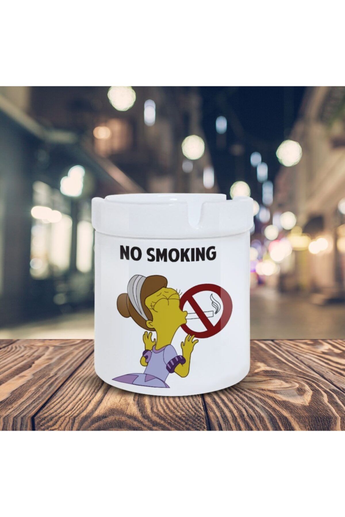 Asilmeydan The Simpsons Küllük No Smoking Baskılı Kül Tablası K-161