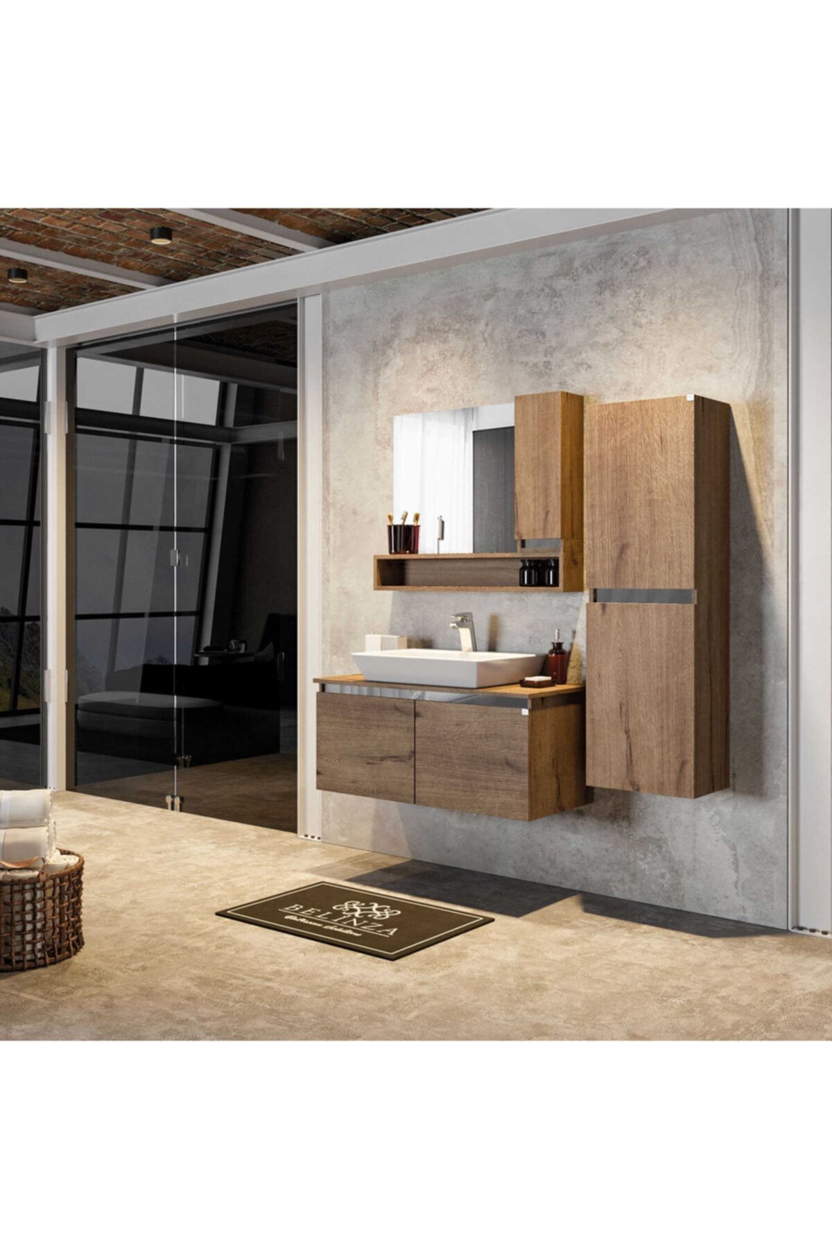 Belinza Regina 80 Cm Mesina Banyo Dolabı Boy Dolabı Istiyorum