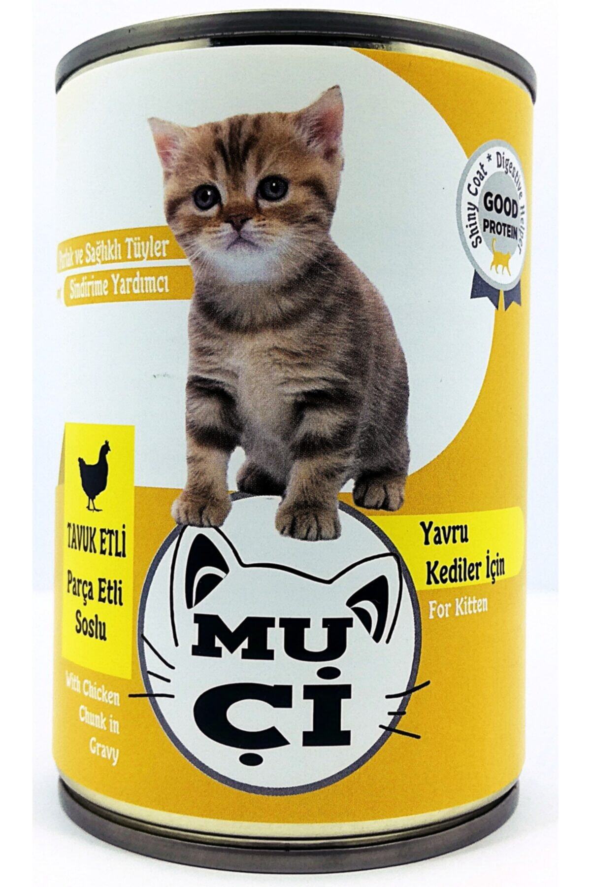 Muçi Tavuk Etli Konserve Yavru Kedi Maması , Kıttle Food X12/400 Gr