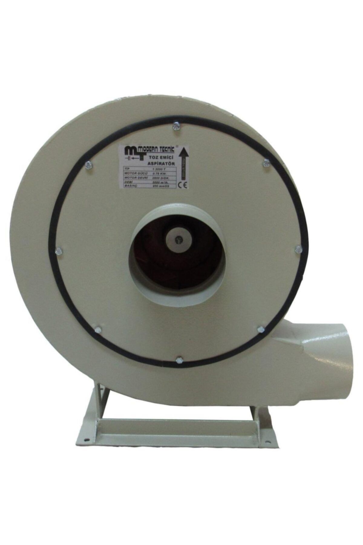 Modern Teknik 4hp Orta Basınçlı Toz Emici Salyangoz Fan 450 Mmss 6000 M³/h