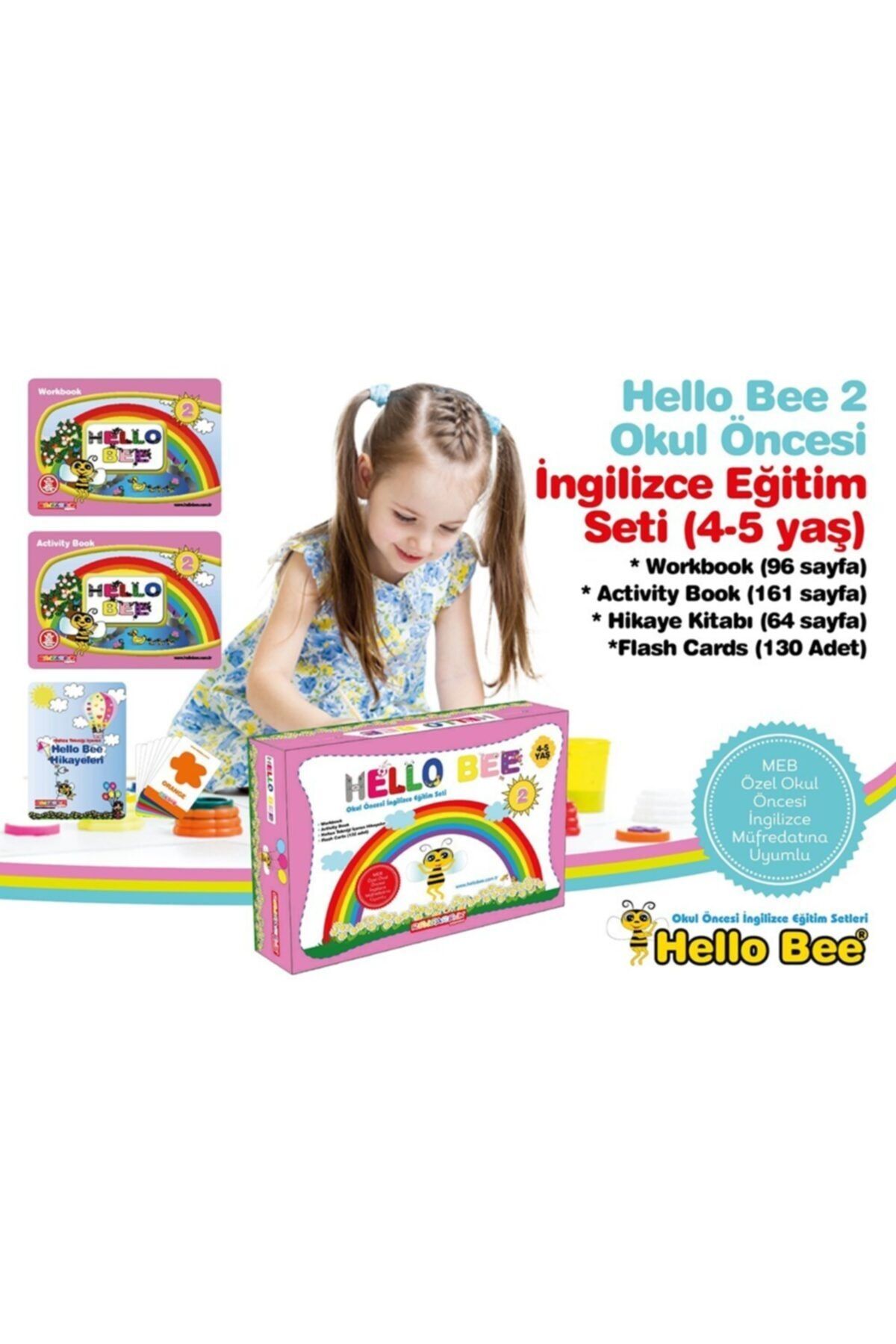 Rengarenk Yayınevi Hello Bee 2 Okul Öncesi Ingilizce Eğitim Seti