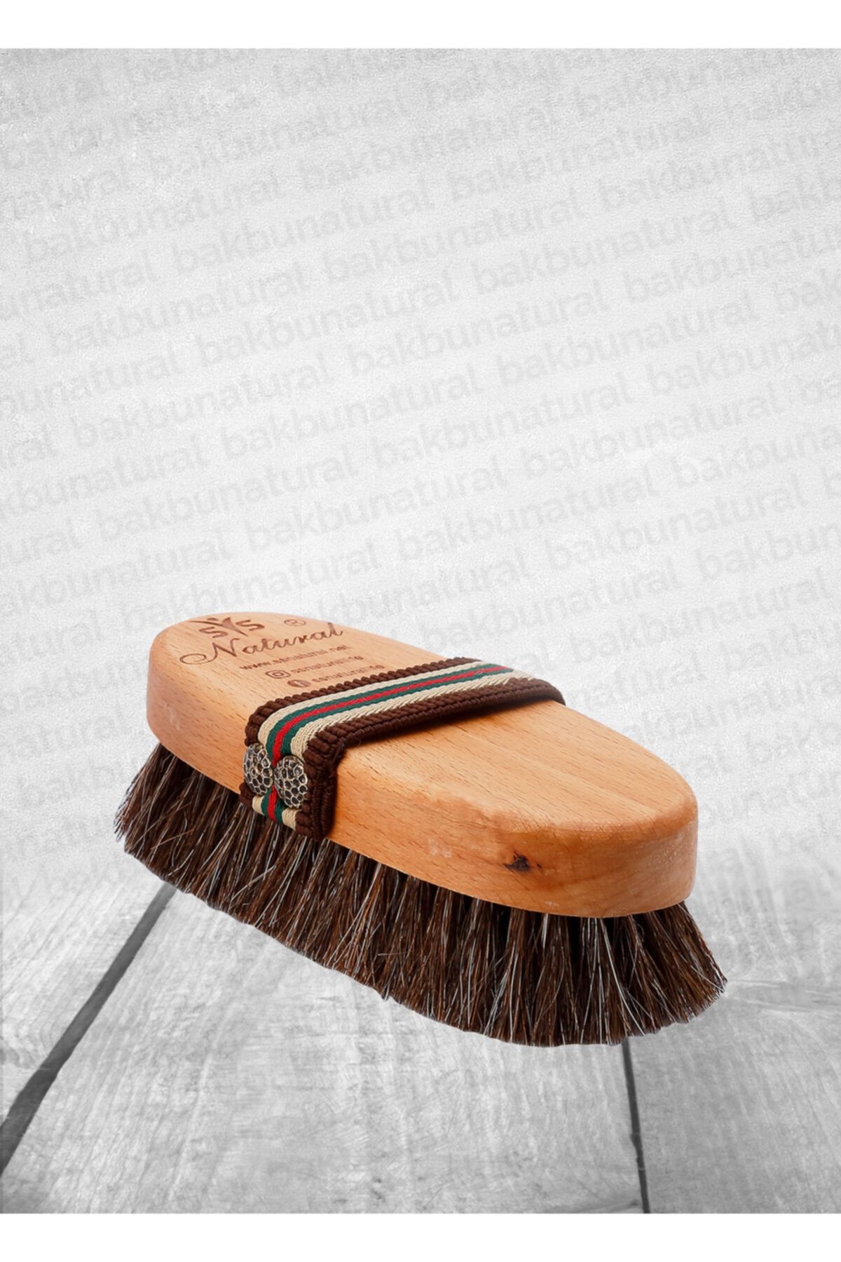 SSNATURAL % 100 Doğal At Kılı Masaj Fırçası