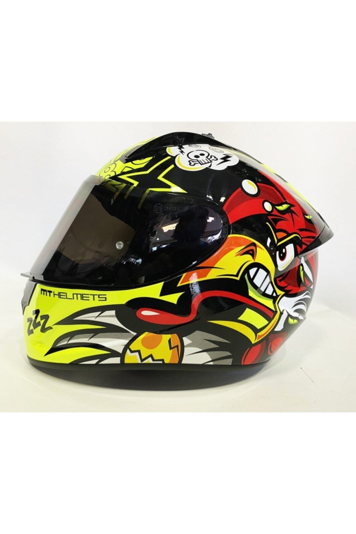 MT Kask Stinger Chicken Renkli Vizörlü Smoke