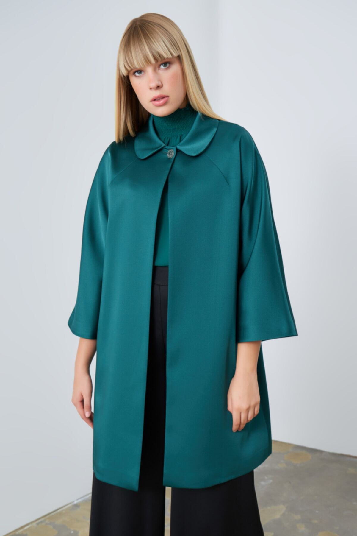 Gusto Bebe Yakalı Kaftan - Yeşil