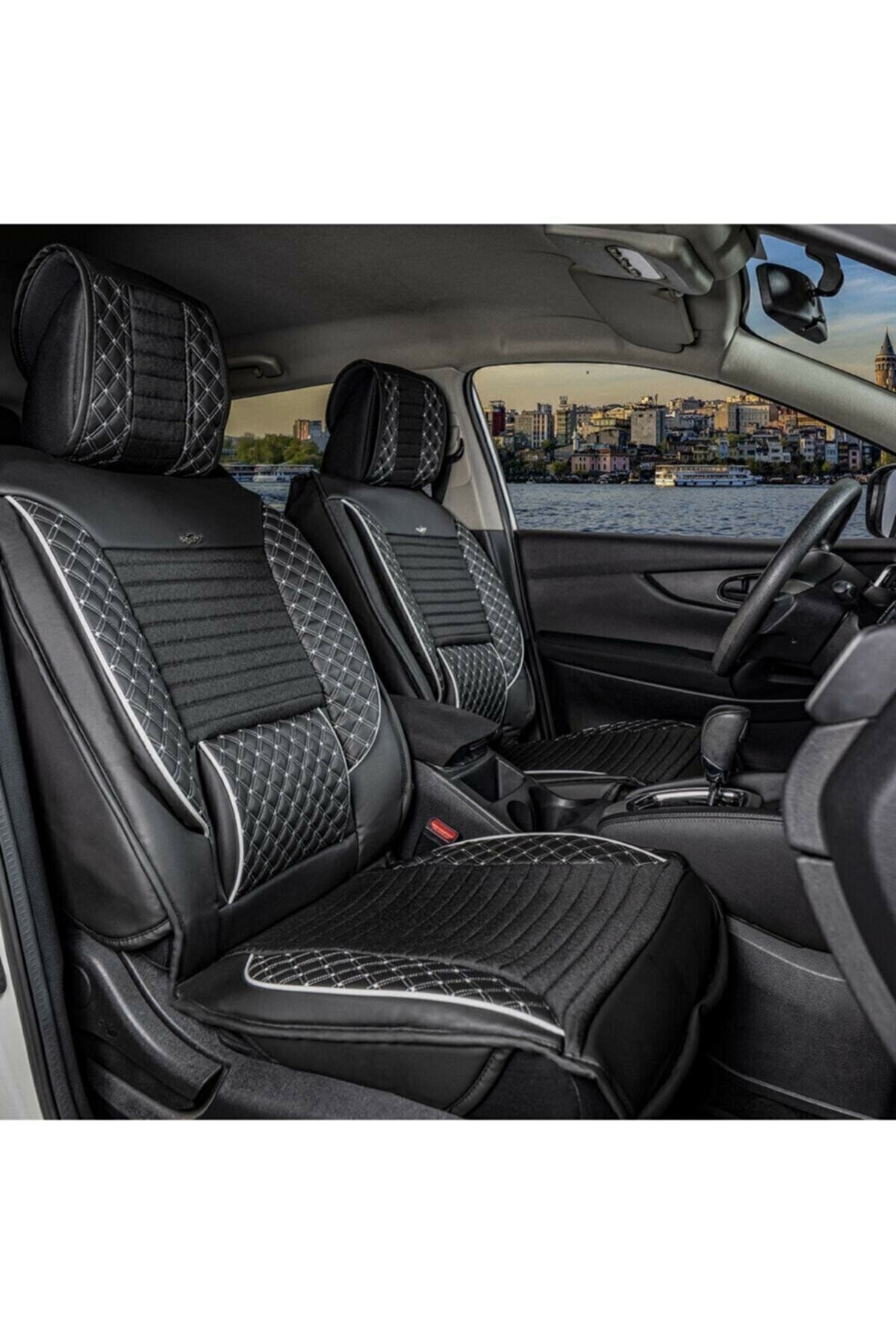 Stil Fiat Fiorino Lüks Deri Oto Koltuk Kılıfı Ön/arka Set