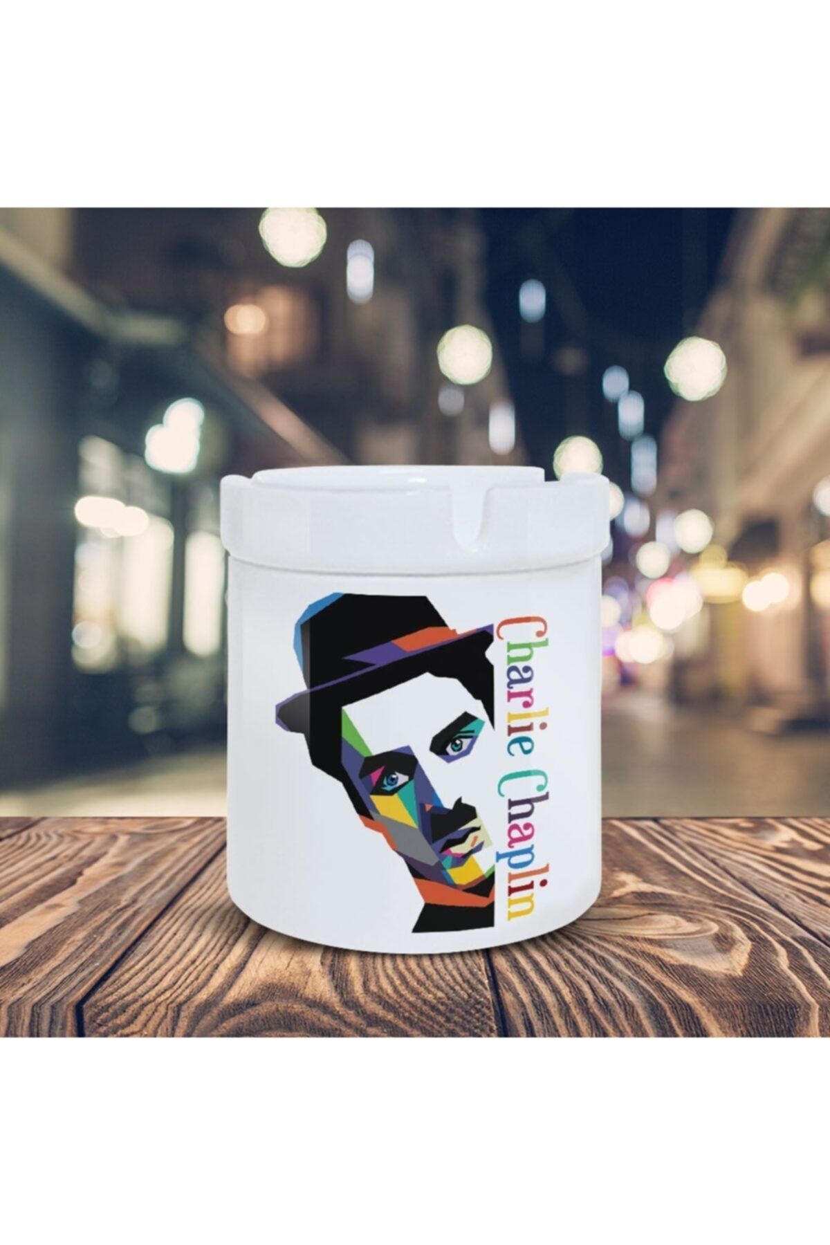 Asilmeydan Charlie Chaplin Küllük Karakter Baskılı Kül Tablası K-85