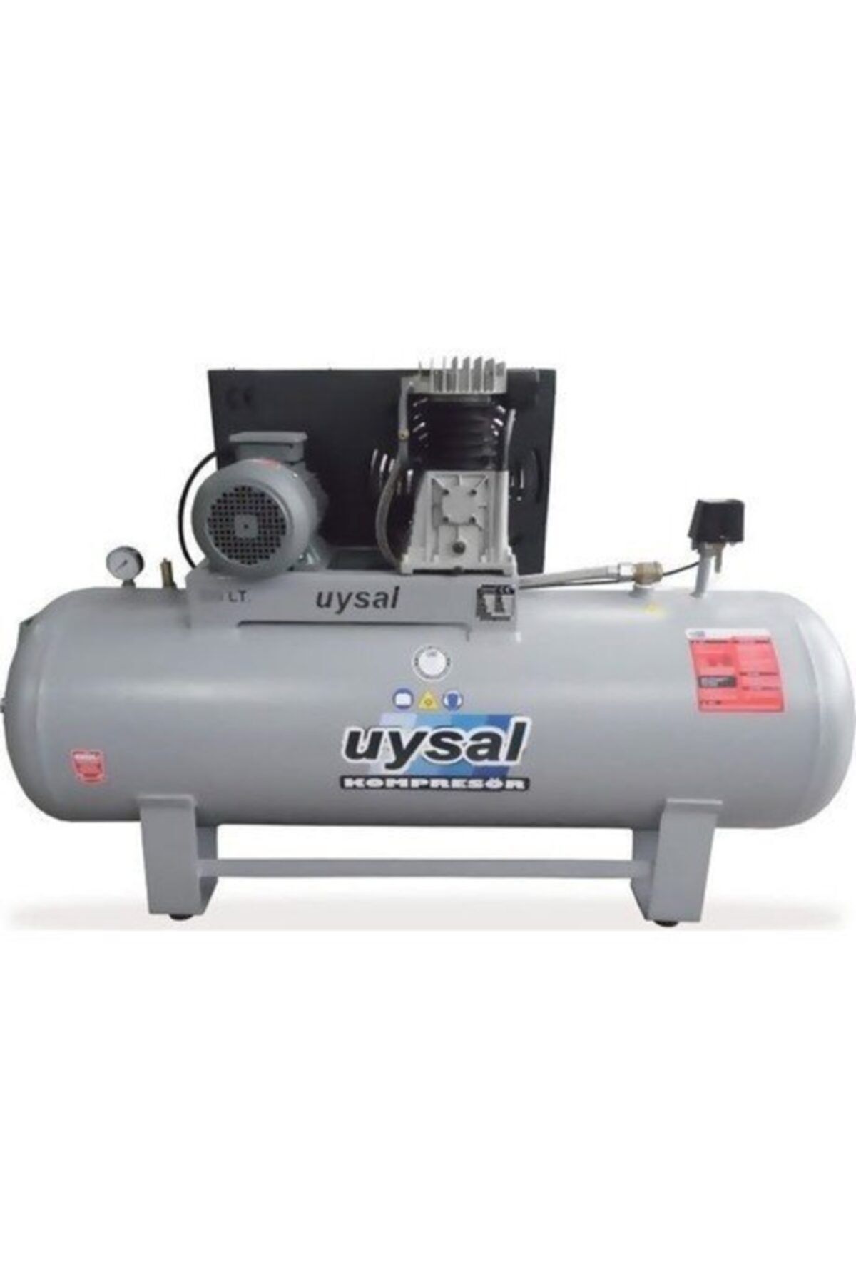 Uysal Sa23-500 Abac Pistonlu Sessiz Kompresör 12 Bar 300 Litre 5,5 Hp, Panolu 650 Lt/dk