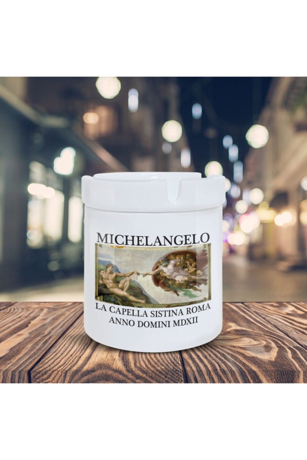 Asilmeydan Michelangelo Küllük La Capella Baskılı Kül Tablası K-71