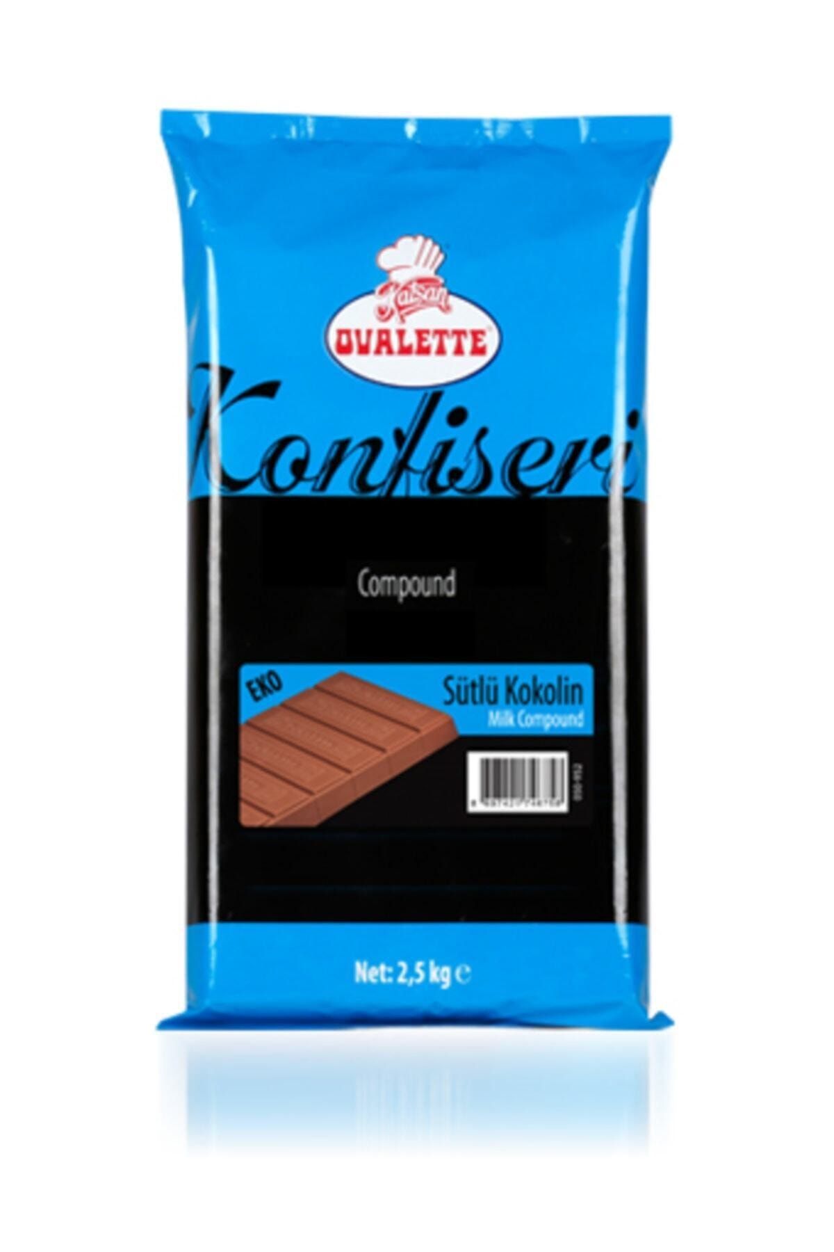 Katsan Ovalette Eko Sütlü Kuvertur Kokolin 2.5 Kg